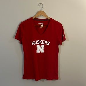 Nebraska Huskers adidas V Neck